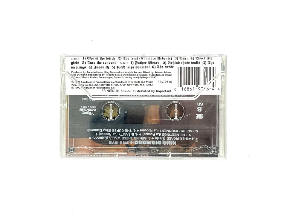 King Diamond - " The Eye" - Cassette Tape 1990 - Roadrunner Records- Metal 👑 - Image 2 of 2