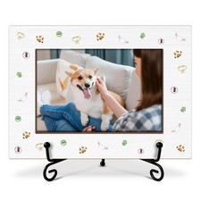 Pet Picture Frame Dog Photo Frame, Gifts for Pet Owner Dog-Lover, Wooden Phot...