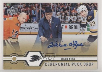 2019-20 Upper Deck Ceremonial Puck Drop Auto Willie O'Ree #CPD-7 Auto HOF 0d40
