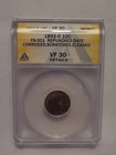1892-O Barber Dime FS-301 Repunched Date ANACS VF30 Details