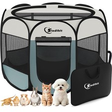 Dog Cat Playpen, Puppy Pet Playpen Indoor for Small Dog Crate Tent Cage Outdo...