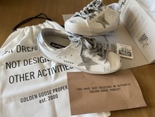 Golden Goose Superstar White Gold Silver Glitter W for sale | eBay