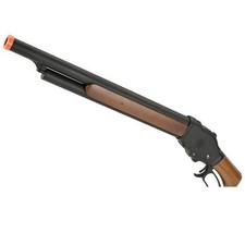 6mmProShop M1887 Terminator Lever Action Gas Airsoft Shotgun - Sawed Off - Black