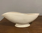 Vintage McCoy Harmony Line Mid Century White Green Oval Pedestal Planter MCM