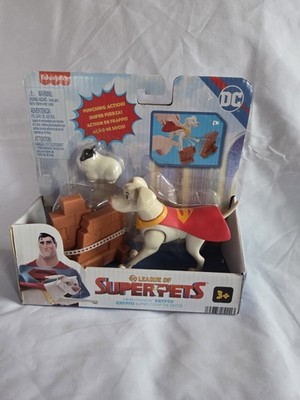Fisher-Price DC League of Super-Pets Hero Punch Krypto Action Figure NEW