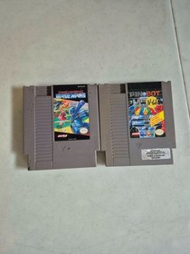 1985 Original NES Nintendo System Console BUNDLE Lot 2 Controllers + 2 games