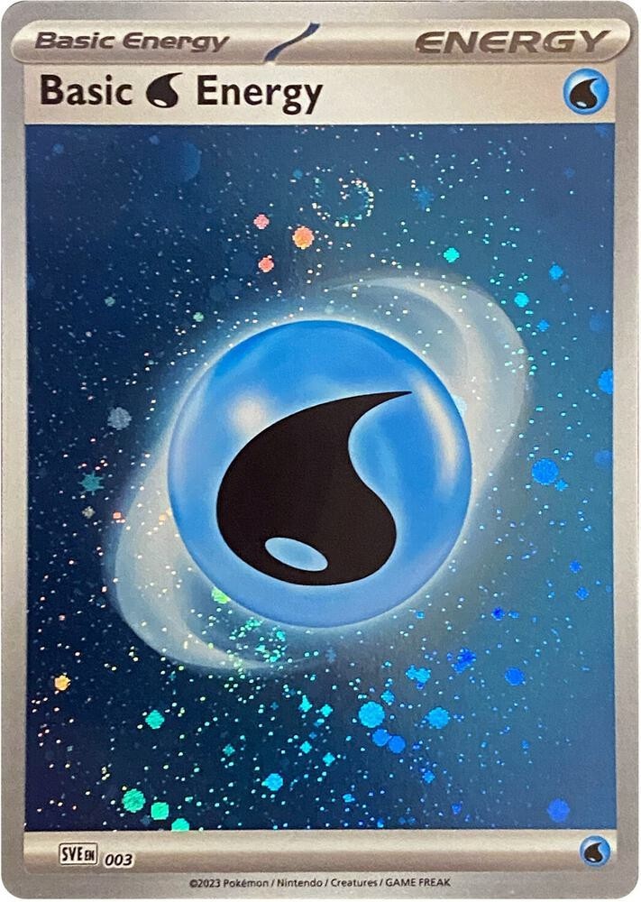 2023 POKEMON SCARLET & VIOLET 151 WATER ENERGY 003 COSMOS HOLO - 2 SWIRLS