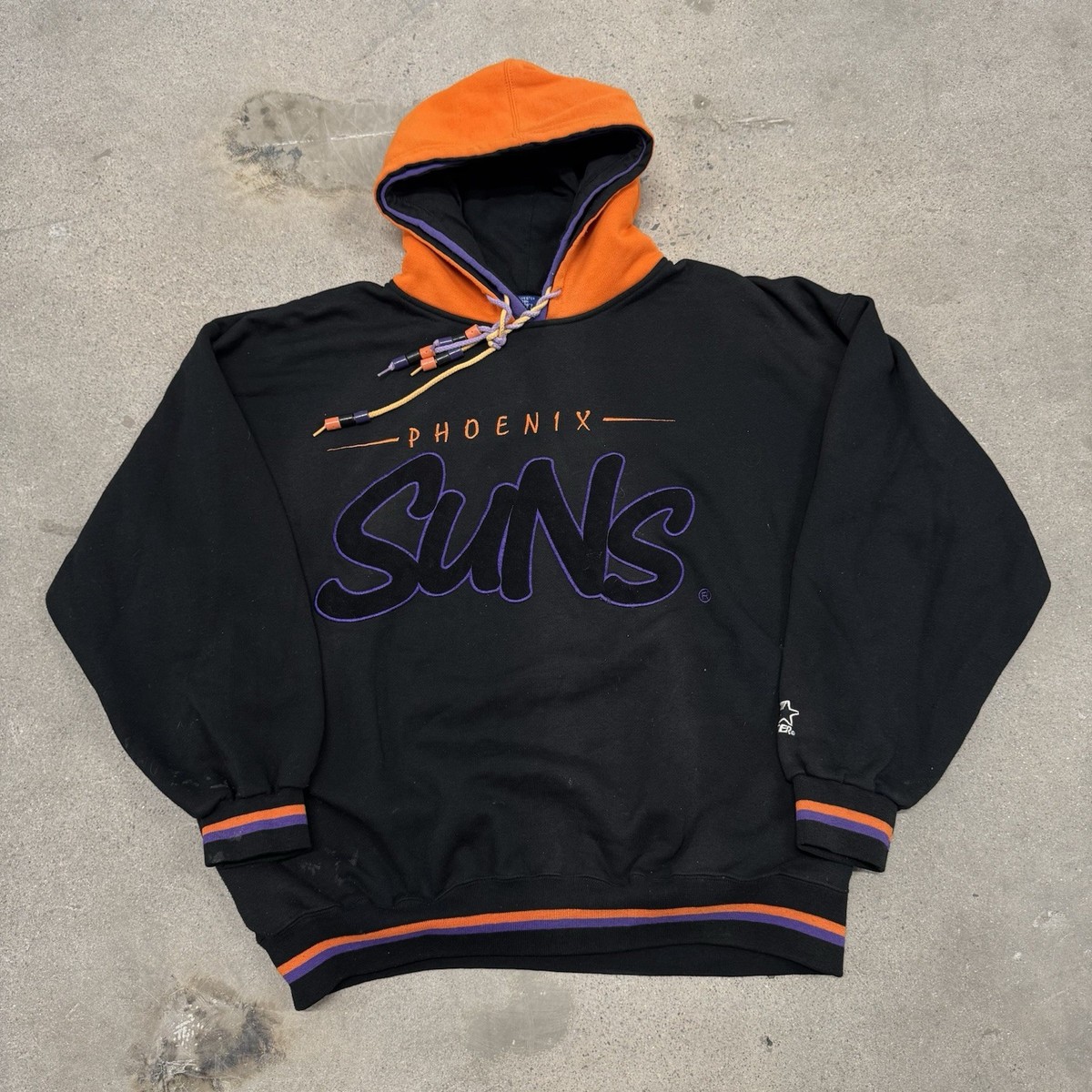 Vintage 90s Phoenix Suns Hoodie Men's XL Starter Pullover NBA
