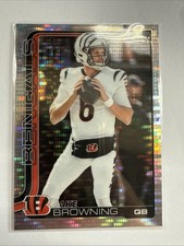 2025 Topps Chrome Football - Jake Browning #63 Pulsar Refractor Bengals Card NM