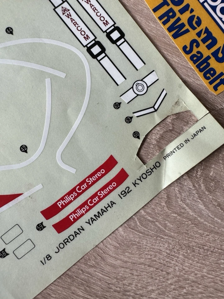 Kyosho RC 1:8   F1  Corporation Jordan-Yamaha 192 Elektro  rare vintage  - Bild 4 von 4