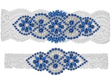 Wedding Garters for Bride with Non-Slip Silicone Lace Bridal Garter Set with ...