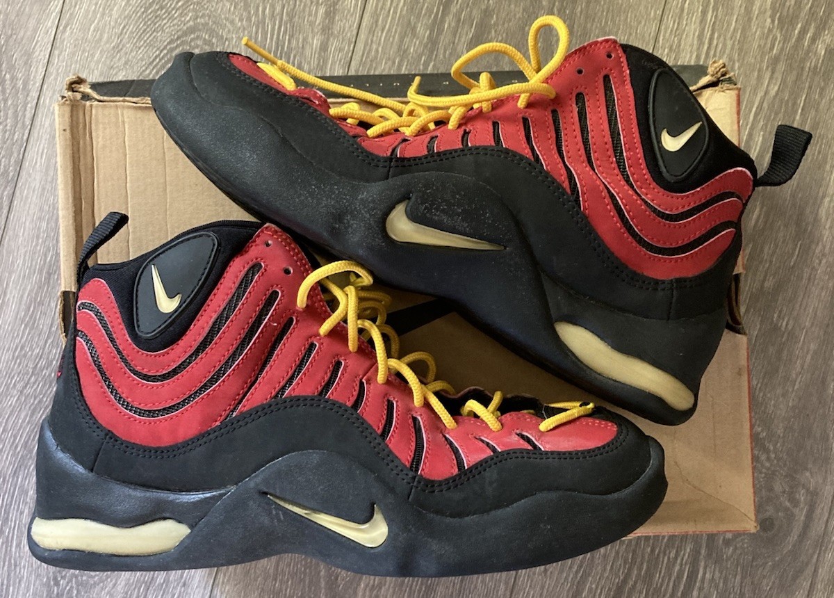 Nike Air Bakin Red - 130835-611 Vintage 1997 Allah Recall Tim