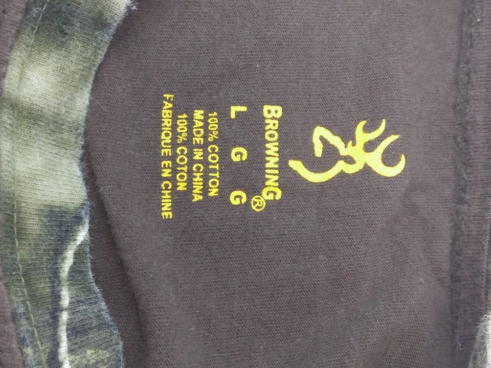 Camiseta Browning Niños Grande Manga Larga Marrón Y Camuflaje Foto 3 de 4