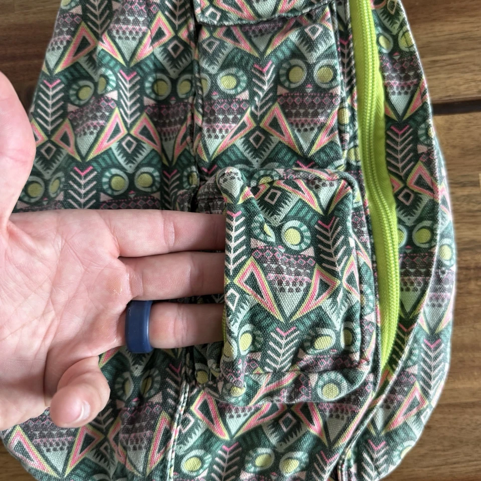 Kavu Rope Sling Crossbody Bag Multi-Color Tribal Cave Painting Gorp Travel Hike - Image 3 of 4