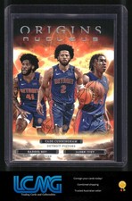 2022-23 Panini Origins #6 Cade Cunningham / Jaden Ivey / Saddiq Bey Nucleus Y3C