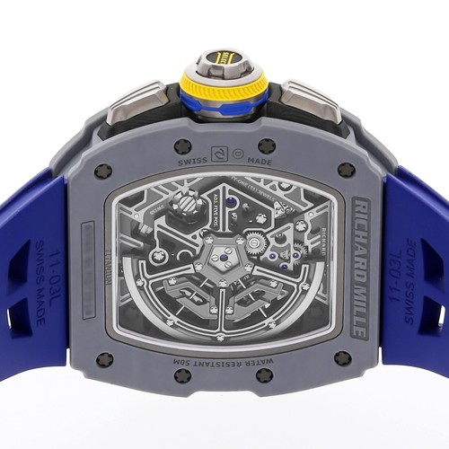 Richard Mille RM65-01 Fendu Chrono Squelette Gris Carbone Montre Auto RM65-01 FQ - Photo 5 sur 6