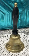 Brass Bell With Wood Handle