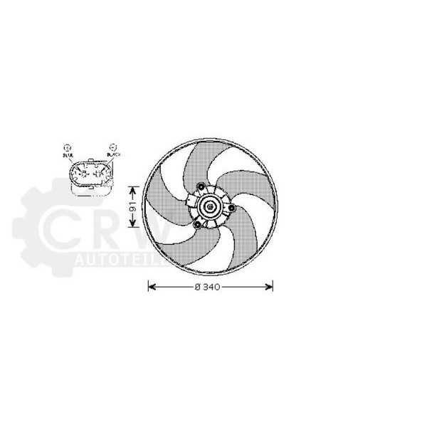 LüFter MotorküHlung FüR Peugeot 206 Cc 1.6 Hdi 110 Bj.05-06-image