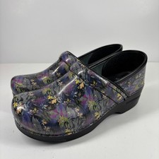 Dansko Professional Night Bloom Women  s US 10.5  11/40 Patent Floral Comfort Clog