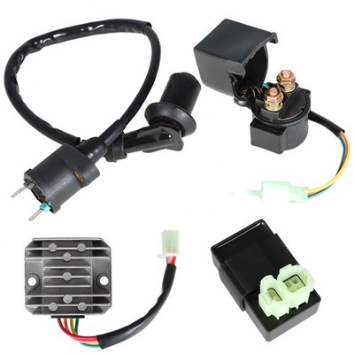 ATV For 125 150cc GY6 Go Kart Electric Set Ignition Coil CDI Relay Regulator New
