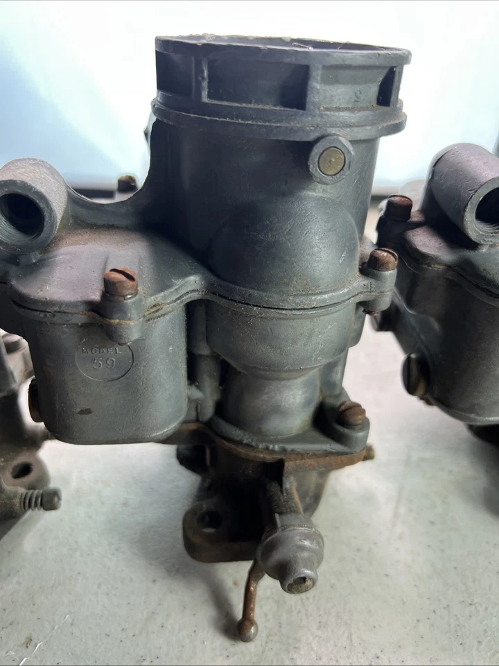 Carburador Hot Rod Ford 94 vintage lote de 3 piezas de la vieja escuela triple Deuce Foto 3 de 4