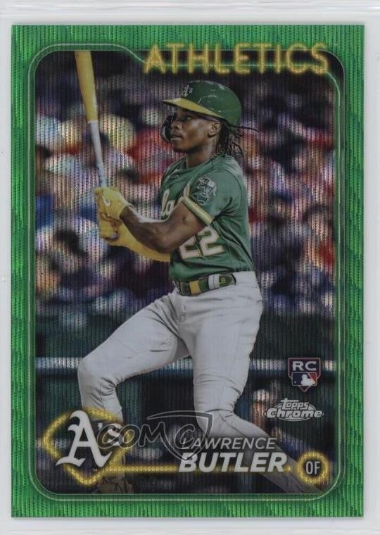 2024 Topps Chrome Green Wave Refractor /99 Lawrence Butler #5 Rookie RC