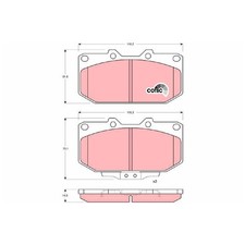 Satz Bremsbeläge Bremsklötze vorne für Nissan 300ZX Z32 | 864381