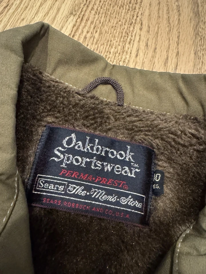 Chaqueta de Colección Sears Sportswear Perma-Prest Sherpa Forrada Para Hombre Talla 40 Reg De Colección Foto 3 de 4