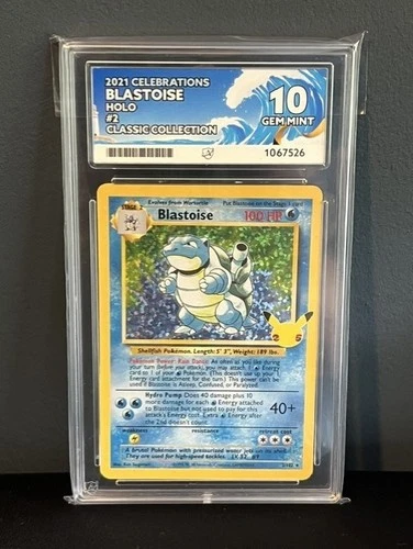 ACE 10 Gem Mint Blastoise 2/102 Celebrations: Classic Collection Holo