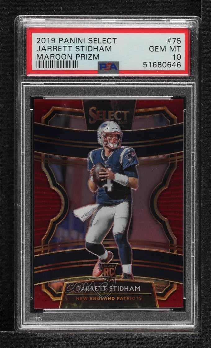 2019 Select Concourse Maroon Prizm 20/149 Jarrett Stidham #75 PSA 10 GEM MT 0j5z