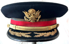 Pre- WWII Field Grade US Army Artillery Officer Dress Blue Visor Cap