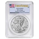 2023 (W) $1 1-oz American Silver Eagle PCGS MS70 FS Flag Label