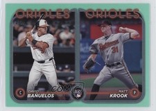 2024 Topps Update Rookie Combo Aqua David Banuelos Bañuelos Matt Krook 00lk