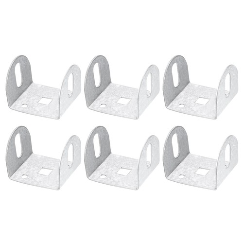 6pcs Support en U pour Panneaux 1,77", 39x45x34mm Métal Forme de U Fixations Supports - Photo 1/6