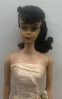Vintage 1960s Brunette Ponytail Barbie Doll in Enchanted Evening TLC For Parts