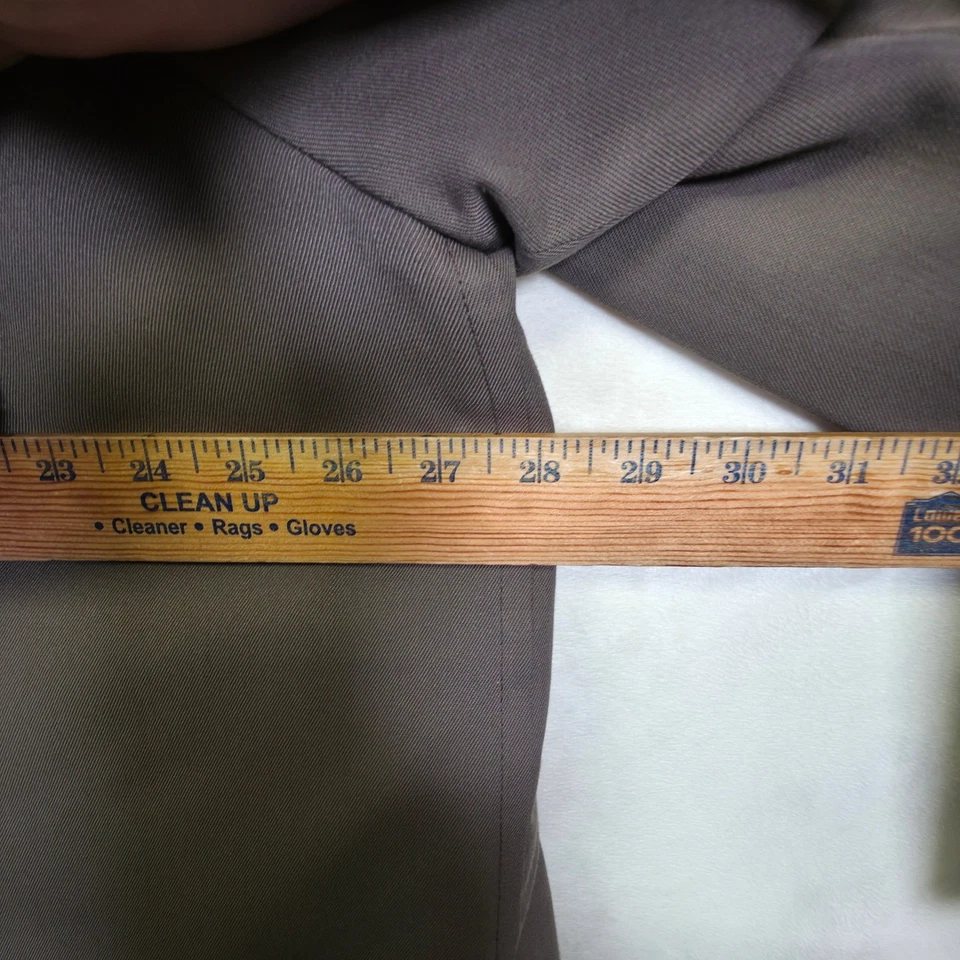 Abrigo London Fog Para Hombre 50R Gris Lana Cálido Longline Clásico Atemporal Preppy Foto 4 de 4