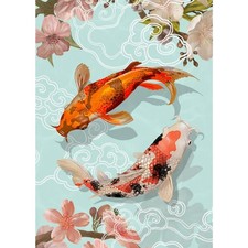 Goldfish Diamond Painting Kit 5D DIY Multicolor Fish Art Craft