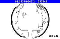 ATE Bremsbackensatz Bremsbacken FüR Nissan Micra V K14 0.9 IG-T 1.0