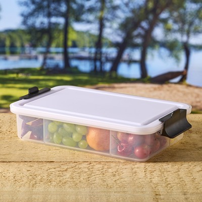Faberware SnackleBox, 11 Snackteiler, Kunststoffbrett und Deckel, 20 x 32 cm