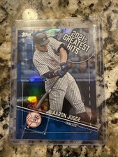 2022 Topps Series 1 AARON JUDGE 2021's Greatest Hits Blue Parallel SSP- #21GH-19