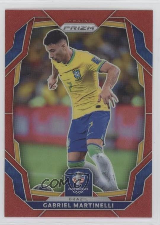 2024 Panini Prizm CONMEBOL Copa America Red 54/199 Gabriel Martinelli #38 pe8