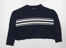 Womens UK S Regular Hollister Blue Pullover Sweatshirt