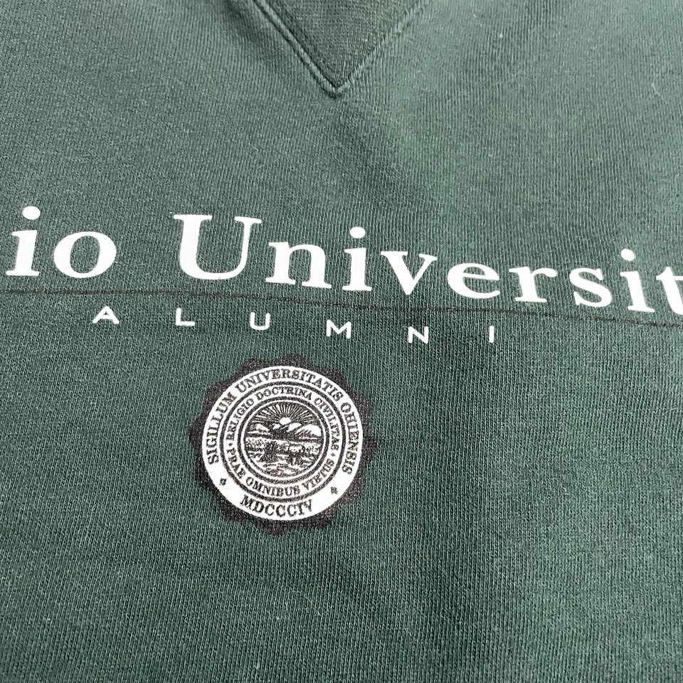 Vtg Ohio University Alumni Bobcats Sweatshirt Gear for Sports Green Sz XL - Image 2 of 4