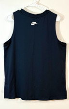 Nike Mens Black/White Chevron Logo Sleeveless...
