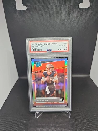 2020 Panini Donruss Optic - Rated Rookies Joe Burrow #151 Holo Prizm (RC) PSA 10
