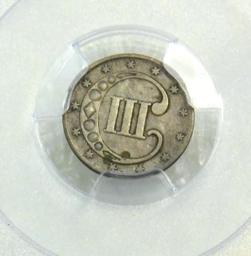 1852 Three 3 Cent Silver PCGS VF35 Just Graded Brand New Holder #SB86 - Image 4 of 4