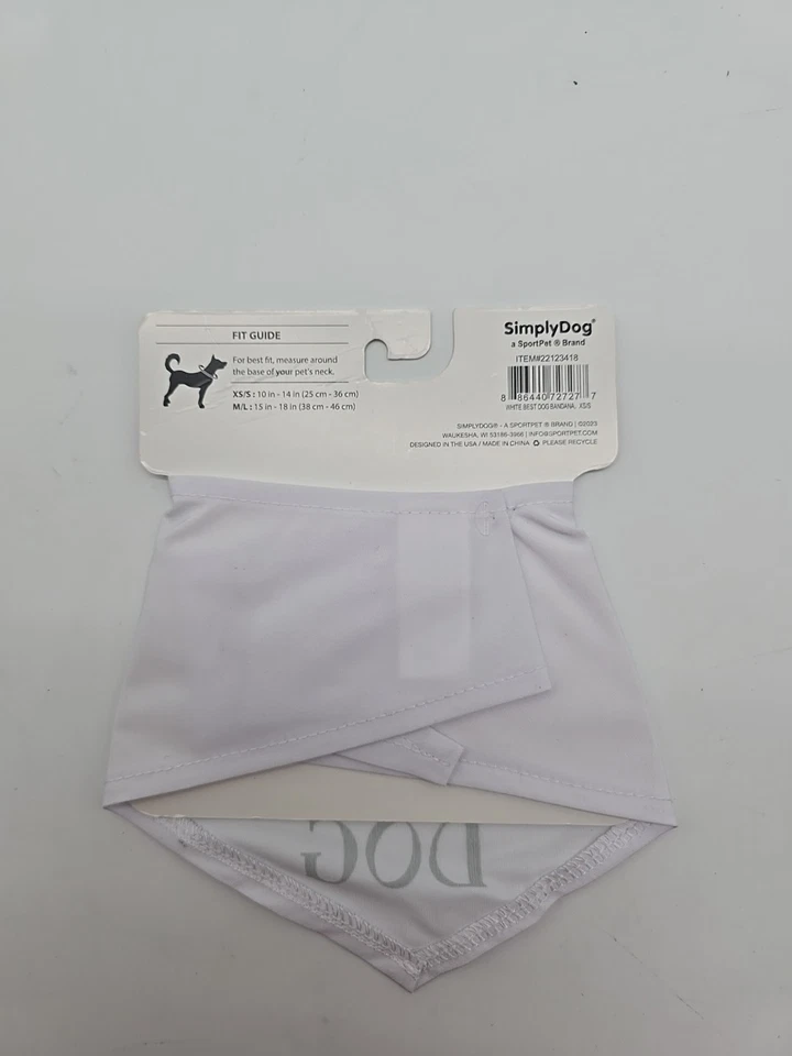 MEJOR PERRO Bandana XS/PEQUEÑA Boda Perro Compromiso SimplyDog. #36739 Foto 4 de 4
