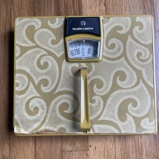 VINTAGE 1960S MID CENTURY MODERN HEALTHOMETER BATHROOM SCALE MADE IN THE USA