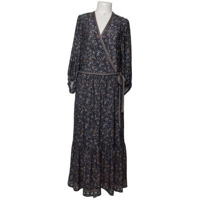 Max Studio, Wickelkleid, Größe: XL, Blau/Mehrfarbig, Elasthan/Polyester #MYO