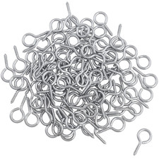 100PCS 0.67 Stainless Steel Eye Screws Hooks Heavy Duty Eyebolts for Crafts DIY